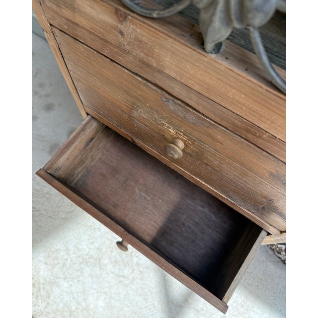 A distinctive piece with undeniable rustic charm, this antique column storage unit combines the natural beauty of solid...