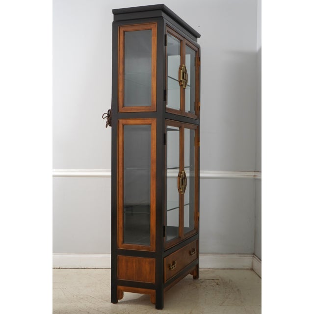 Age: Approx. 30 Years Old Details: Burl Elm Drawer Fronts Beveled Glass Quality Construction Lighted Interior Offered @...