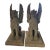 Pair of Monumental Neoclassical Cast Iron Winged Griffin Statues For Sale