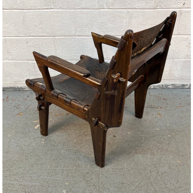 Black 60's Lounge Chair and Ottoman Set by Angel I. Pazmino for Muebles De Estilo For Sale - Image 8 of 15