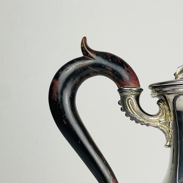 Silver Antique Silver Plated Coffee Pot from Christofle For Sale - Image 8 of 15