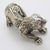 Metal Vintage Italian Handmade Genuine Silver Lion Cub Figurine, 1970s For Sale - Image 7 of 14