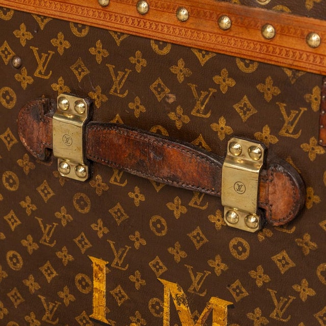 20th Century Courier Trunk in Monogram Canvas from Louis Vuitton, France, 1930 For Sale - Image 14 of 18