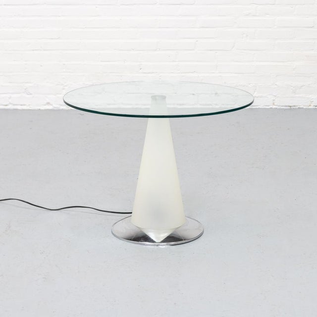 1980s Birillo Side Table attributed to Parisotto for Fontana Arte, 1980s For Sale - Image 5 of 13