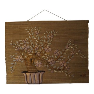 1970s Vintage Don Freedman Bonsai Woven Tapestry For Sale