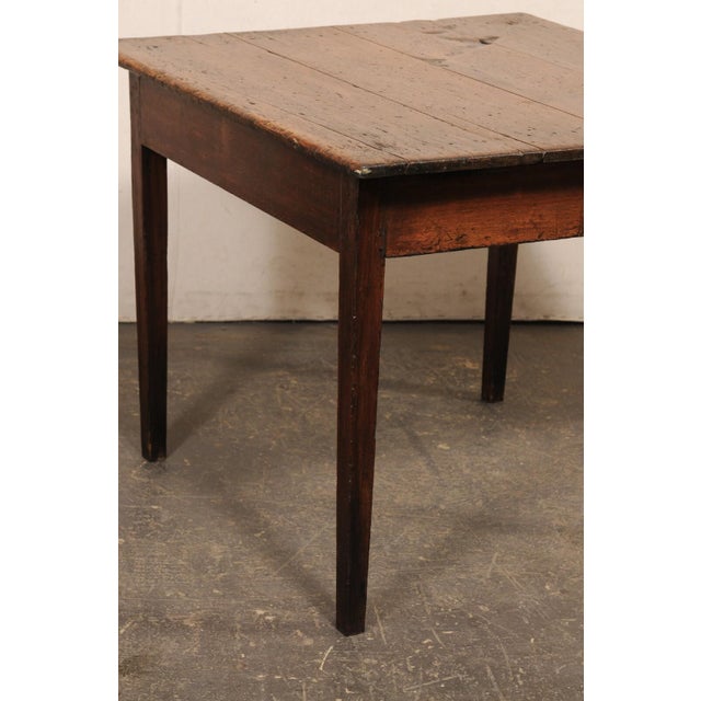 19th Century Brazilian Rustic Brown Peroba Wood Table For Sale - Image 10 of 10