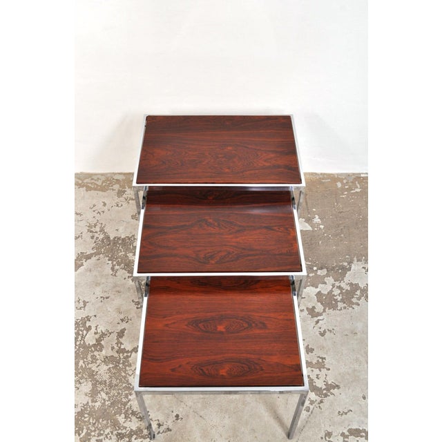 Vintage Nesting Tables by Cees Braakman for Pastoe, 1960s, Set of 3 For Sale - Image 11 of 12