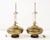 1970s Modern Oversized Brass Table Lamps with Wood Lacquer Base - A Pair For Sale - Image 9 of 12