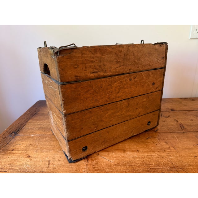 Antique Hubbard's Wooden Folding / Collapsible Box, Made in Minneapolis, Minnesota ~ Dated 1926. This box is so...