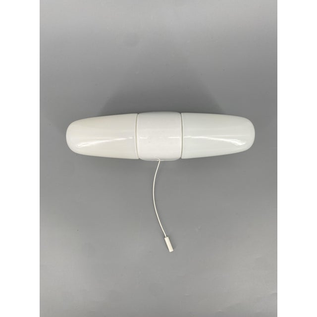 Bauhaus 6068Z Wall Lamp with Pull Switch by Wilhelm Wagenfeld for Lindner Keramik, Germany, 1950s For Sale - Image 4 of 11