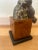 Mid-Century Modern Vintage 1970's Brass Mountain Lion/Panther Bookend on Faux Burlwood Block Base For Sale - Image 3 of 8