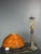 Mid-Century Modern Pencil Reed, Rattan, Bamboo and Brass Mushroom Table Lamp, 1970s For Sale - Image 16 of 17