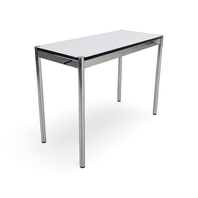 Postmodern Vintage White Dining Table from USM Haller For Sale - Image 3 of 8