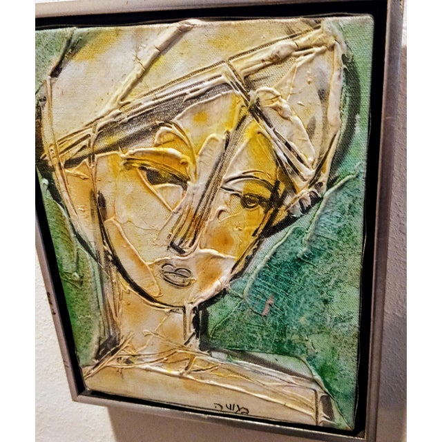 Mid Century Painting Modern Abstract Woman Signed For Sale - Image 12 of 13