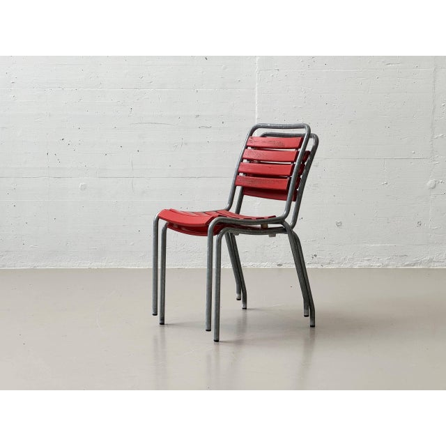Vintage Garden Chairs in Ash Wood by Atelier Alinea, 1970s, Set of 4 For Sale - Image 17 of 17