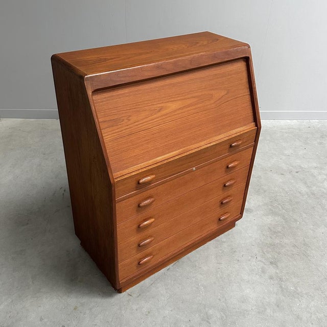 Teak Secretaire from Dyrlund, Denmark, 1960s For Sale - Image 9 of 15