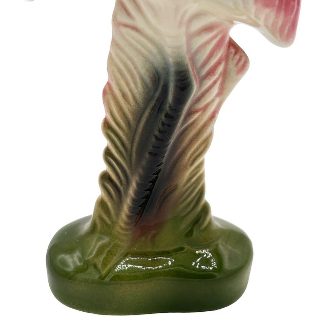 Mid 20th Century California Pottery Ceramic on the Prowl Pink Flamingo Figurine For Sale In Los Angeles - Image 6 of 10