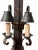 Rustic Mid 20th Century Brutalist Hand Forged Iron and Pewter Wall Sconce For Sale - Image 3 of 18