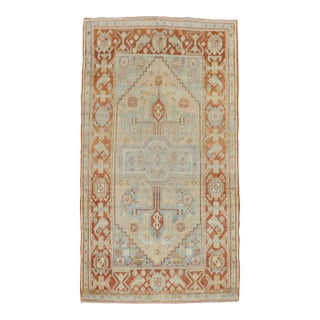 Blue Antique Persian Malayer Rug For Sale