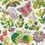 Sample - Schumacher X Josef Frank Exotic Butterfly Wallpaper in Multi For Sale