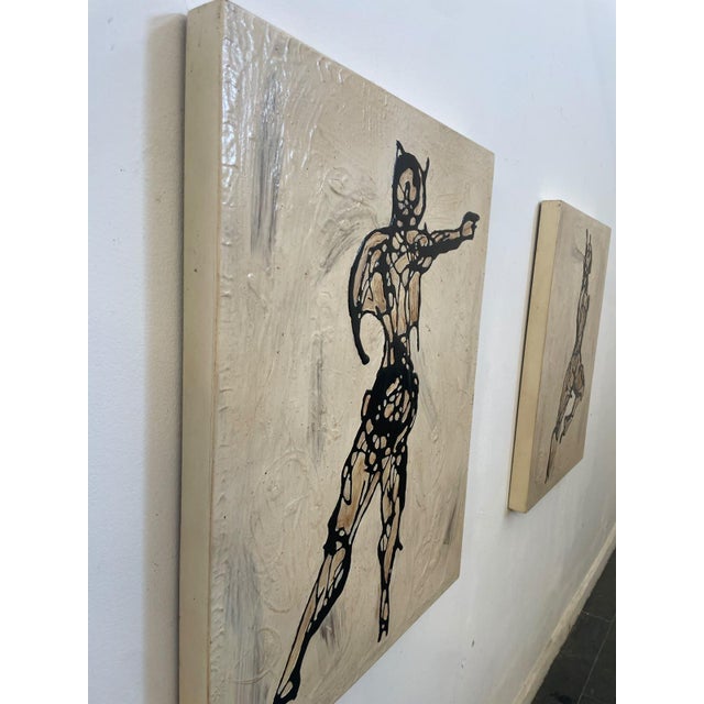 1990s Figurative Composition, 1990, Wood & Lacquer For Sale - Image 5 of 12
