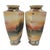 Pair Antique Nippon Imperial Mark Hand Painted Landscape Vases Moriage Gilt Porcelain 9.5” For Sale - Image 14 of 18