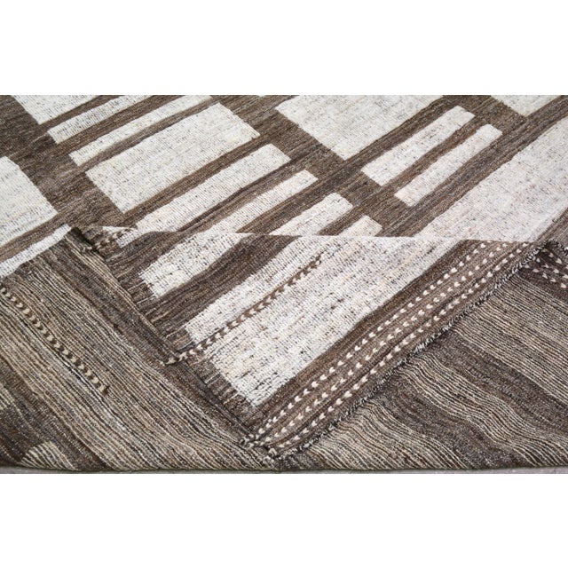 Moroccan Hand Knotted Wool Rug,10'3"X14'7" For Sale In New York - Image 6 of 6