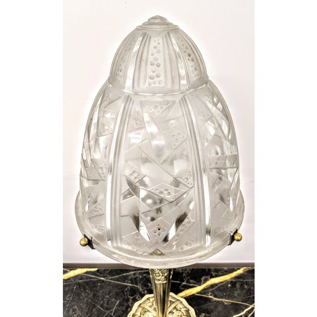 Mid 20th Century French Art Deco Table Lamps by Muller Frères - a Pair For Sale - Image 5 of 7