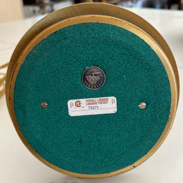 Vintage Levenger Brass Adjustable Gooseneck Desk/Reading Lamp For Sale - Image 4 of 8