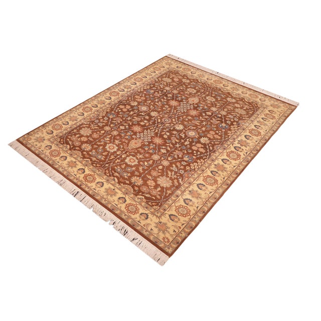 Designed with mesmerizing intricacy and gorgeous color palette, this hand-knotted masterpiece demonstrates the beauty and...