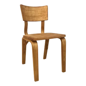 Bent Oak Plywood Single Desk or Side Chair | by Thonet