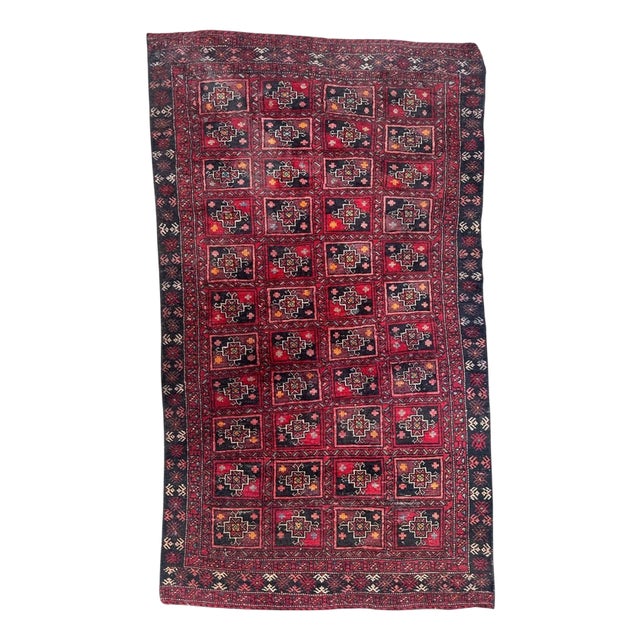 Mid-Century Turkmen Baluch Rug, 1950s For Sale
