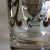 1960s Platinum Banded Kimiko 4 Glass and 4 Coaster Cocktail Set in Caddie For Sale - Image 5 of 13