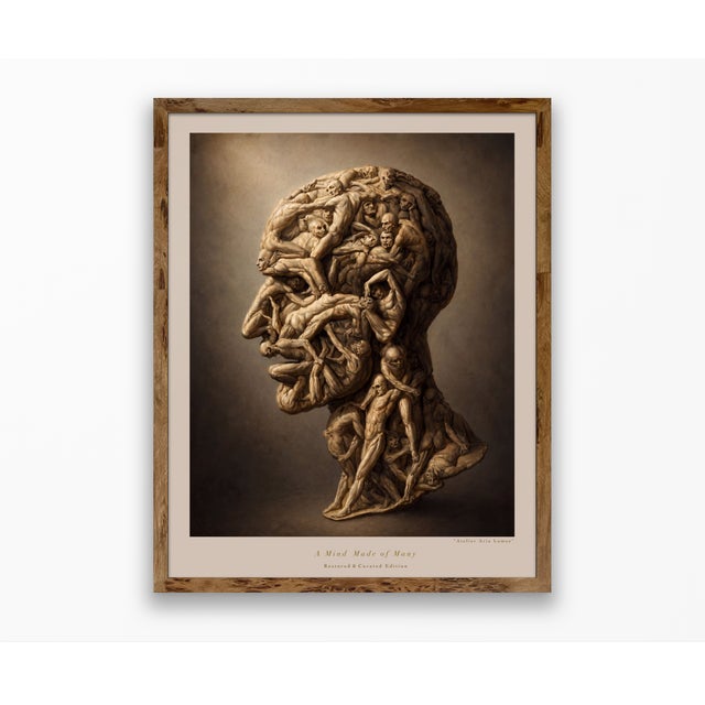 Atelier Aria Lumae Filippo Balbi 1854 Testa Anatomica Human Figure Composite Gallery Board Print For Sale - Image 12 of 15