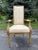 Mid-twentieth century hand-carved side chairs in the style of Louis XVI. Reupholstered in a beautiful Scalamadre damask...