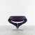 Mid-Century Modern Set of Ribbon Lounge Chair and Ottoman in Purple Fabric by Pierre Paulin for Artifort, 2000s For Sale - Image 3 of 11