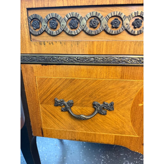 Brown Early 20th Century Swedish Gustavian Louis XVI Style Marble Top Chest For Sale - Image 8 of 12
