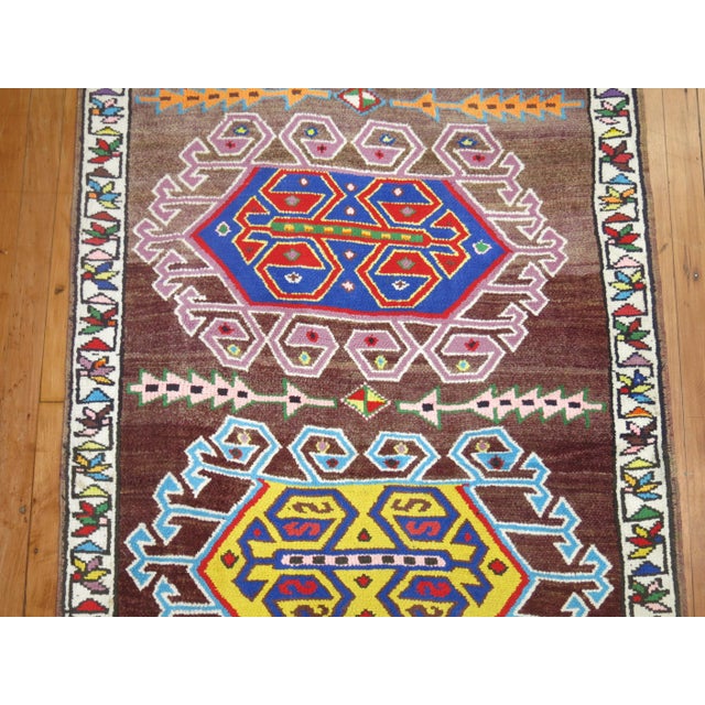 Mid 20th Century Vintage Turkish Anatolian Runner - 3'1" x 10'2" For Sale - Image 5 of 7