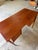 1960s Vintage Danish Mid Century Modern Teak Writing Desk Vanity Scandinavian Modern For Sale - Image 5 of 10