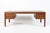 This exceptional vintage mid century Danish modern mahogany wood desk by Søborg Mobler was made in Denmark circa 1960....