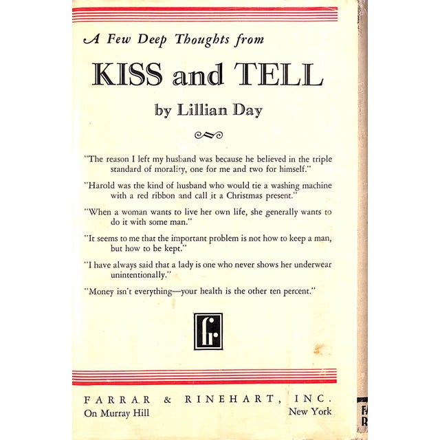 Traditional "Kiss and Tell" 1931 Day, Lillian For Sale - Image 3 of 11