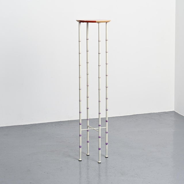 Postmodern Polinio Pedestal Table by Andrea Branzi, 1990 For Sale - Image 3 of 13
