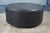 Chateau d'Ax Italian Black Faux Alligator Leather Ottoman Footstool Pouf For Sale - Image 10 of 10