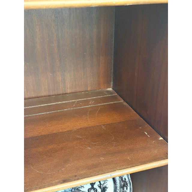 Vintage Federal Style Mahogany China Cabinet / Bookcase For Sale In Boston - Image 6 of 15