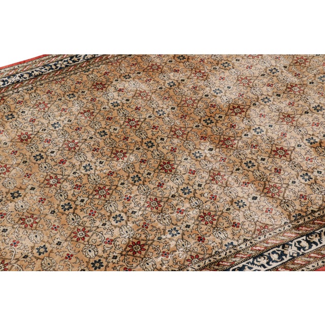 From Rug & Kilim’s rich Antique collection, this is a 4x7 Persian Qum rug, hand-knotted in silk, circa 1920-1930. A...