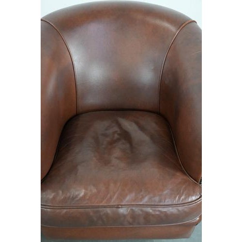 Animal Skin Club Chairs in Cowhide Leather, Set of 8 For Sale - Image 7 of 15