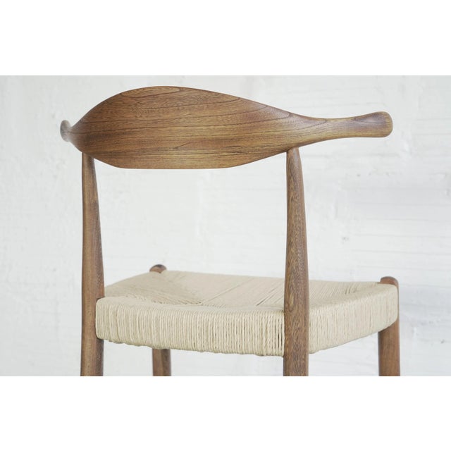 Mid-Century Modern 1960s Cow Horn Barstool For Sale - Image 3 of 7