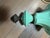 Vintage Painted Metal 3 Light Hanging Lantern For Sale - Image 4 of 6