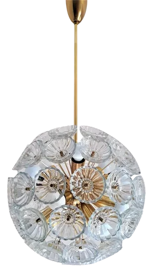 Sputnik 11-Light Chandelier, 1960s