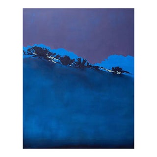 Nocturno I, Colorful & Large, Abstract Painting with Blues/Purples, Oil on Canvas, 2013-15 For Sale